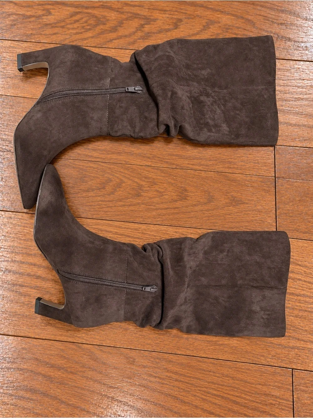 The Drop Women's Chocolate Suede Boots Slouch Boot